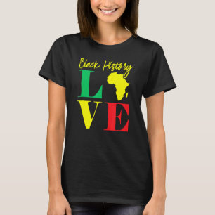 T-shirt Africain Américain Hommes Femmes Histoire Noire