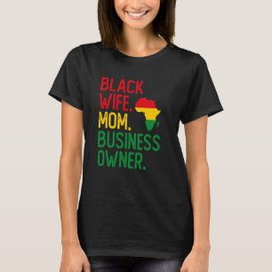 T-shirt Africain-Américain Maman Black Femme Black Busines