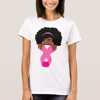 T-shirt Africain Américain Sensibilisation au cancer du se