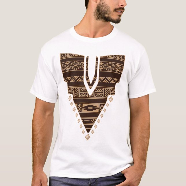 T-shirt africain d'illustration (Devant)