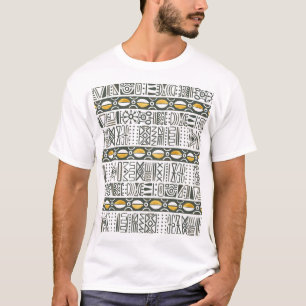 T-shirt Africain ethnique, aquarelle motif sans couture.