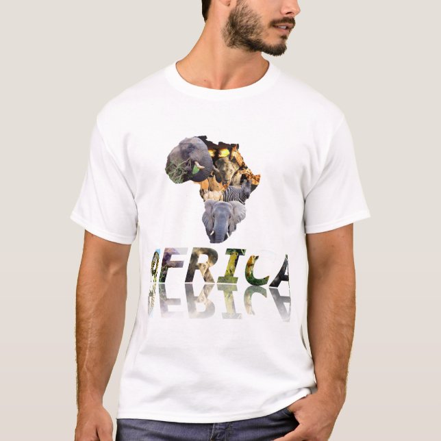 T-shirt Africain faune\L'Afrique est sauvage (Devant)