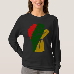 T-shirt Africain Main Levée Poing Mois de l'Histoire des N
