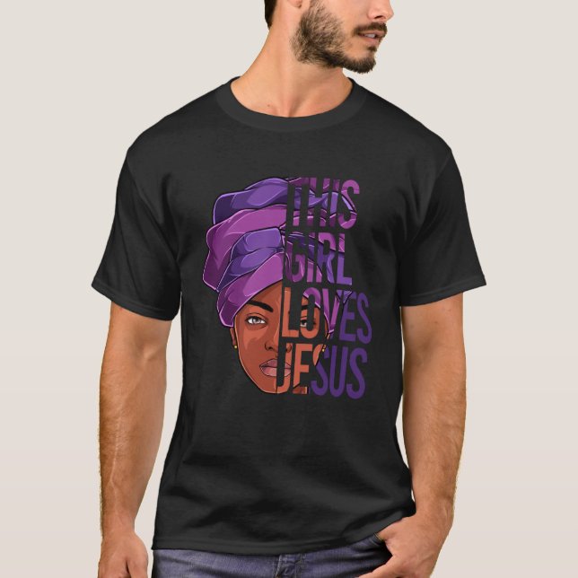 T-shirt African American Apparel Jesus Christian Black Wom (Devant)