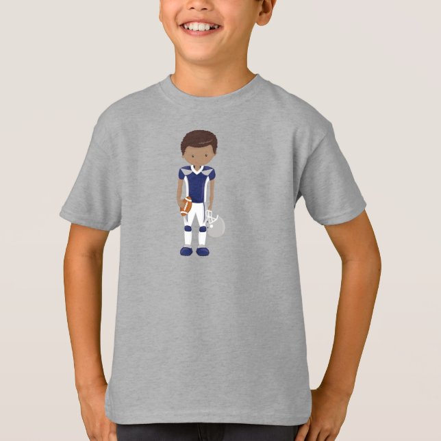 T-shirt African American Boy, Football américain, Rugby (Devant)