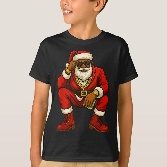T-shirt African American Christmas Funny African American  (Devant)