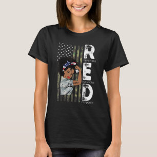 T-shirt African American Femme Veteran Support All Us Vet