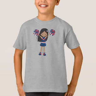 T-shirt African American Girl, Cheerleaders, Cheerleader