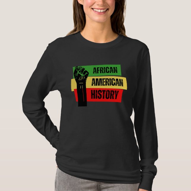 T-shirt African American History Black Men Women Kids Boys (Devant)