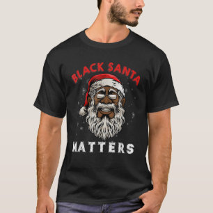 T-shirt African American Père Noël Black Matters Christm