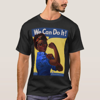 T-shirt African American Rosie the Riveter We Can Do It Po