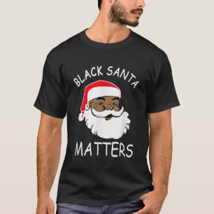 T-shirt African American Santa Black Matters Christmas Paj