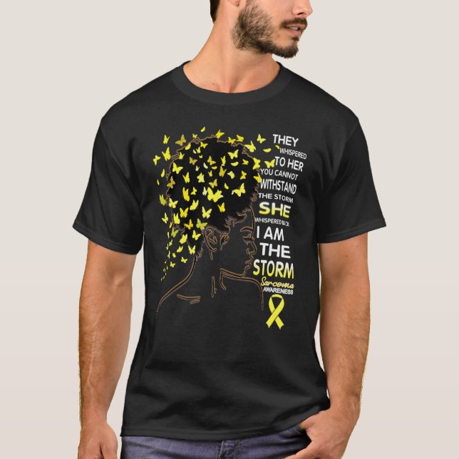 T-shirt African American Sarcoma Awareness I'm The Storm (Devant)