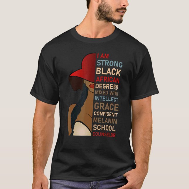 T-shirt African American School Counselor Appreciation (Devant)