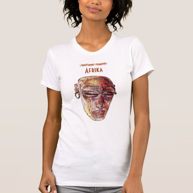 T-shirt AFRICAN Chokwe TRIBAL MASK (Devant)