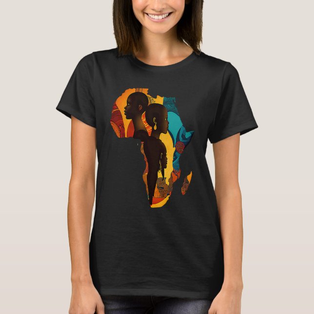 T-shirt African Continent Black History  4 (Devant)