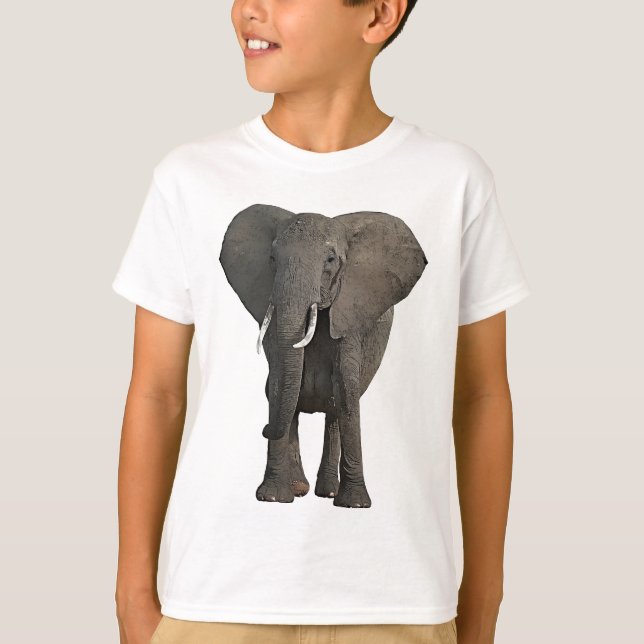 T-shirt African Elephant Jungle Safari Animaux sauvages Ar (Devant)