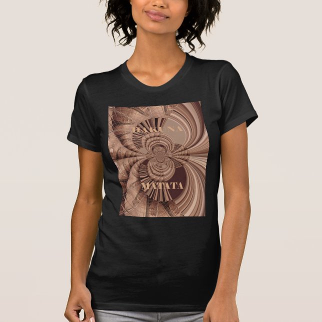 T-shirt African Hakuna Matata Fractal Art Print/Graphic (Devant)
