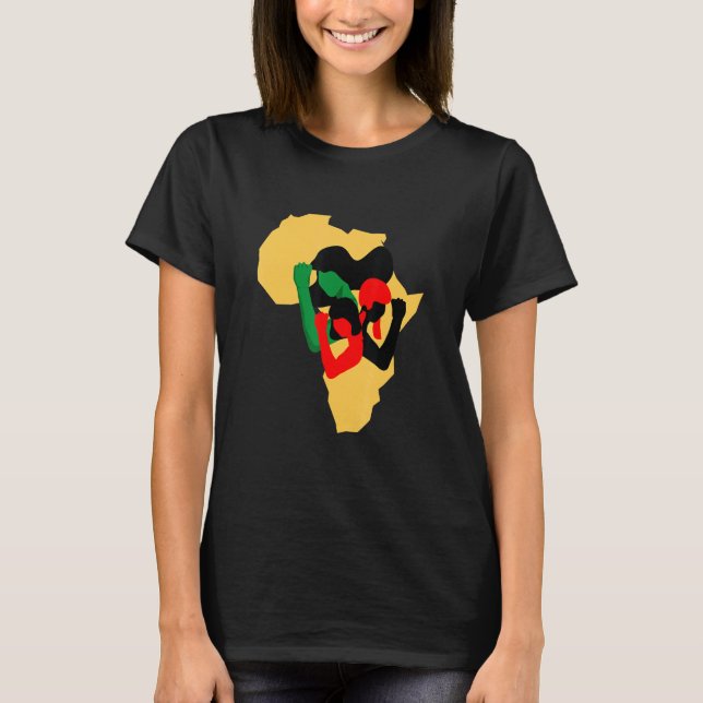 T-shirt African Human Rights and Women Struggle (Devant)