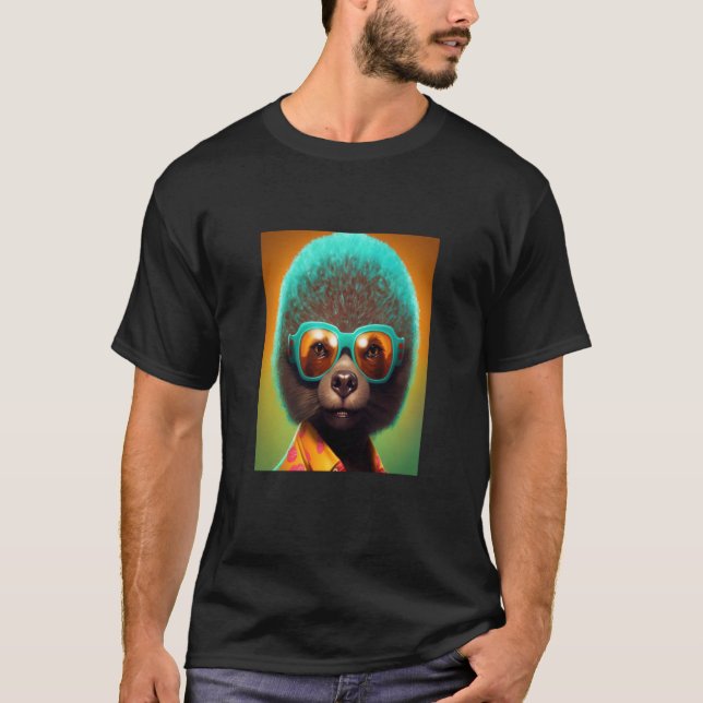 T-shirt African Otter Pride Pop Black Afro Otter  1 (Devant)