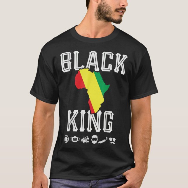 T-shirt African Pride American Celebration  Fathers Day Gr (Devant)