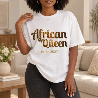 T-shirt African Queen — Cadeau pour Elle