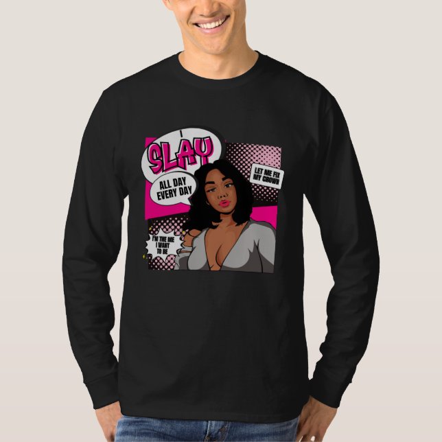 T-shirt African Queen  For Women  Educated Black Girl Magi (Devant)