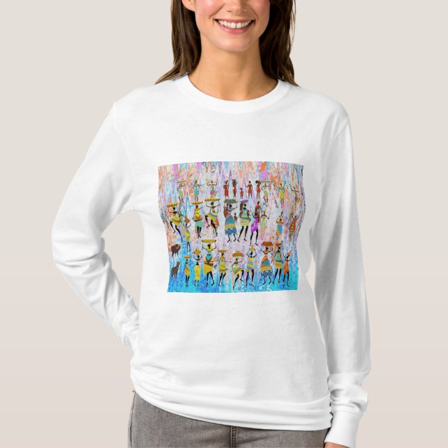 T-shirt African Village (Devant)