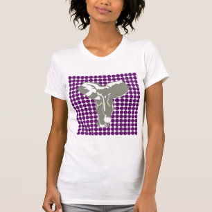 T-shirt African Violet Safari Dot avec Pop Art Elephant