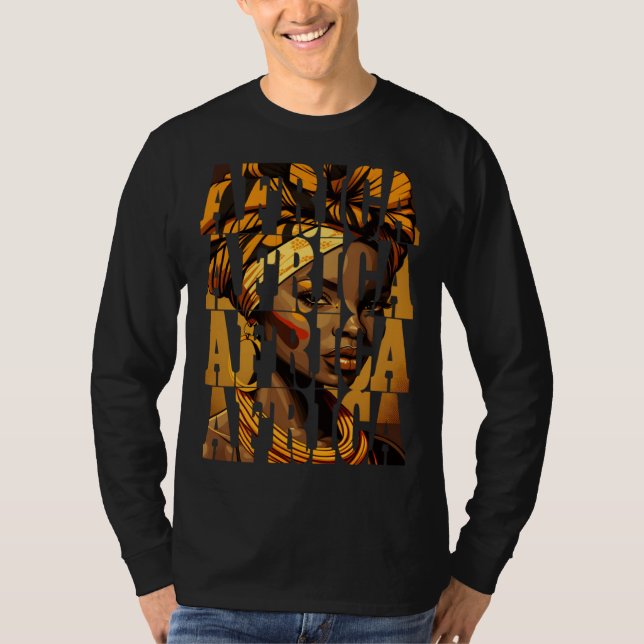 T-shirt African woman Black History Month Africa  1 (Devant)