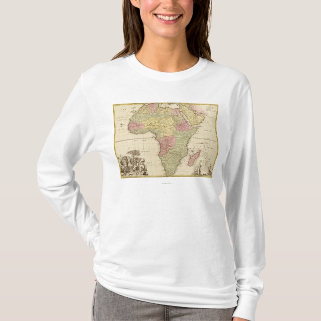 T-shirt AfricaPanoramic MapAfrica 3 (Devant)