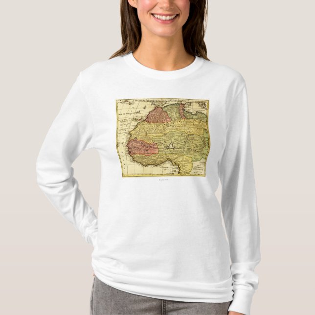 T-shirt AfricaPanoramic occidental MapWestern Afrique 2 (Devant)
