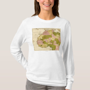 T-shirt AfricaPanoramic occidental MapWestern Afrique 3