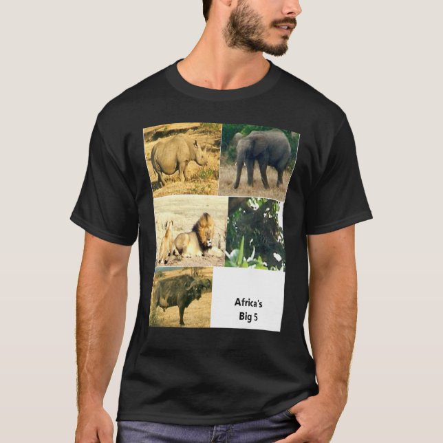T-shirt Africas Big 5 (Devant)