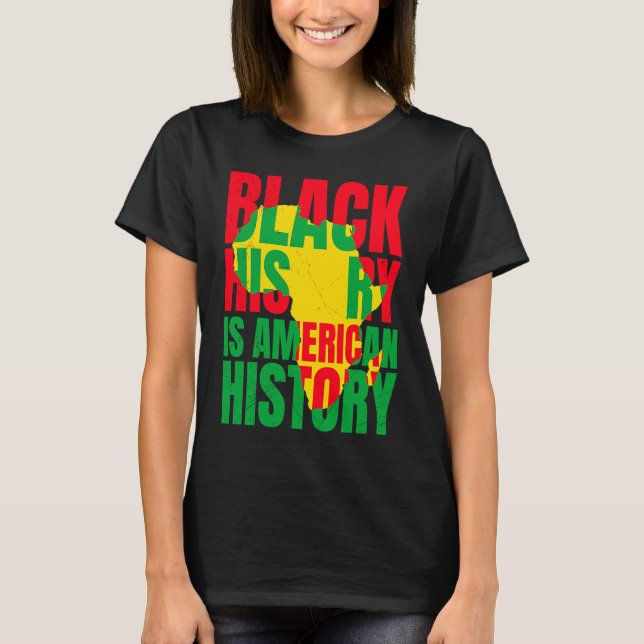T-shirt Afrika Black History American History USA African (Devant)