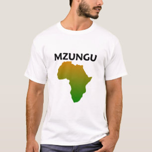 T-shirt afrika de mzungu