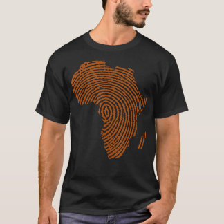 T-shirt Afrique ADN Empreinte d'empreinte d'empreinte d'Af