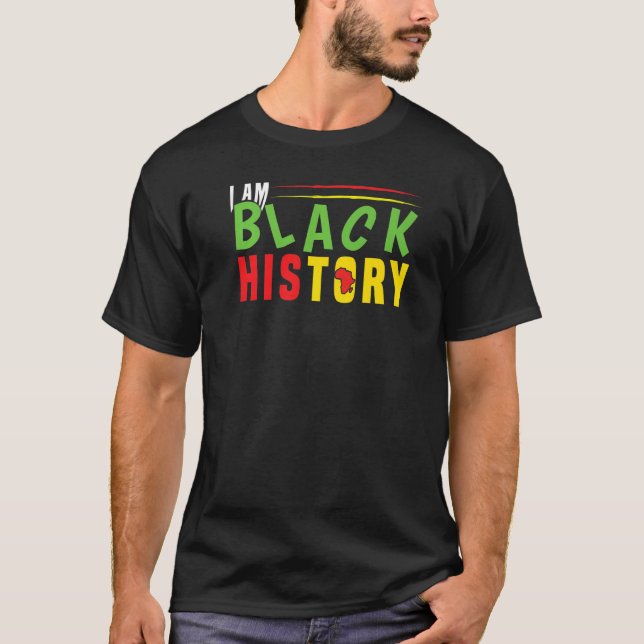 T-shirt Afrique Afrique Noire Histoire Fierté Noire Histoi (Devant)