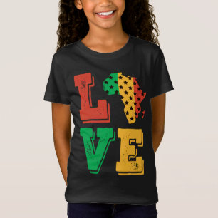 T-Shirt Afrique Aimer Fière Afrique Amérique Noire Histoir