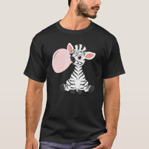 T-shirt Afrique Animal rose Bubblegum Baby Zebra