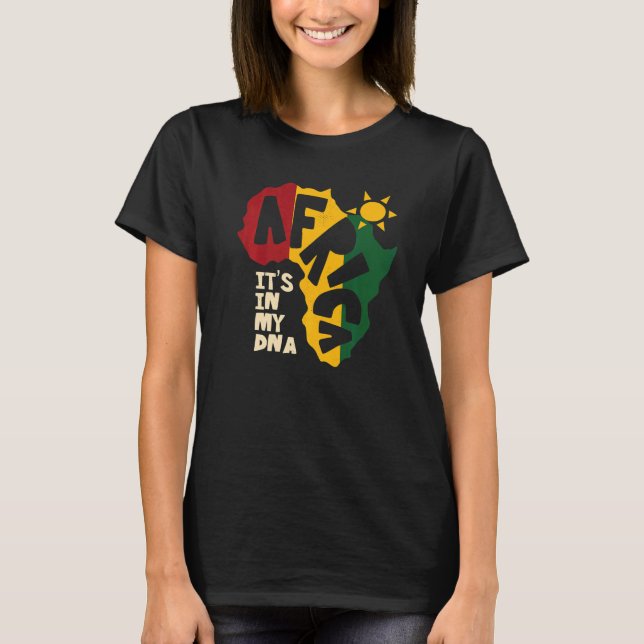 T-shirt Afrique avec du soleil C'est dans mon ADN (Devant)