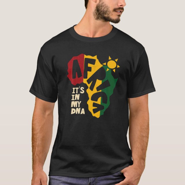 T-shirt Afrique avec du soleil C'est dans mon ADN (Devant)