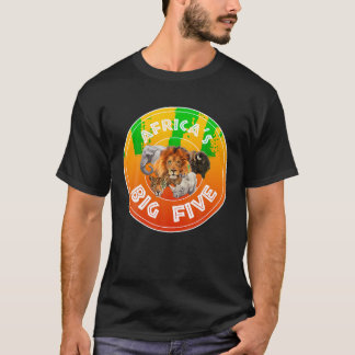 T-shirt Afrique Big Cinq animaux T shirt BIG 5 de l'Afriqu