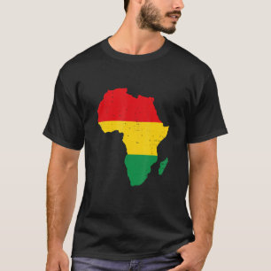 T-shirt Afrique Drapeau Noir Histoire Mois Black Pride Afr