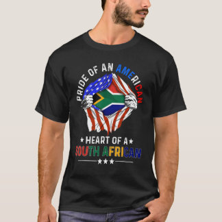 T-shirt Afrique du Sud Amérique Fierté Afrique étrangère