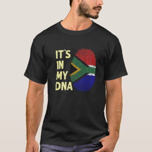 T-shirt Afrique du Sud Dans Mon Adn Drapeau Sud-Africain
