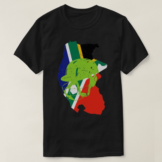 T-shirt Afrique du Sud Joueur de cricket conception de cas (Design devant)