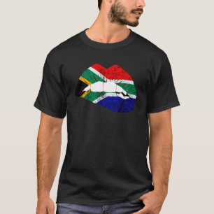 T-shirt Afrique du Sud Lipstick Afrique du Sud Afrique Ki