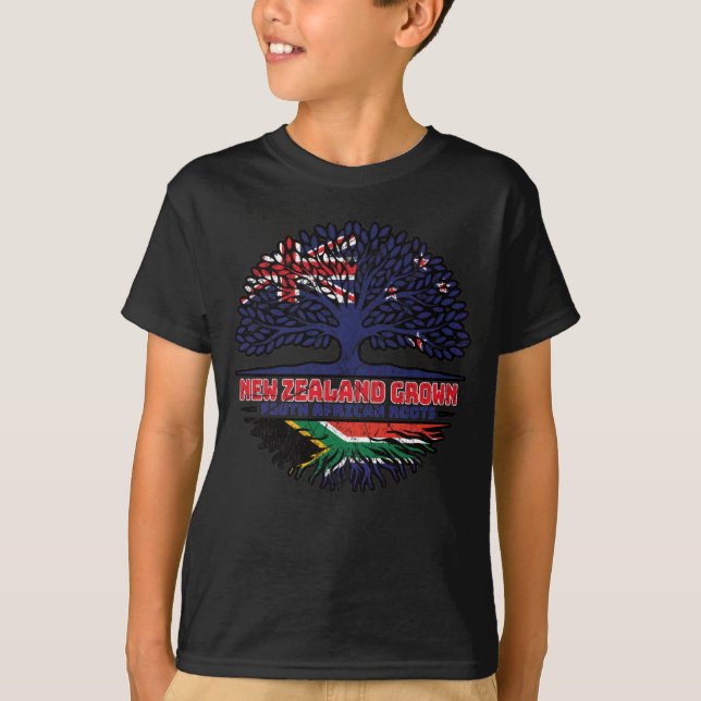 T-shirt Afrique du Sud Nouvelle-Zélande Nouvelle-Zélande (Devant)
