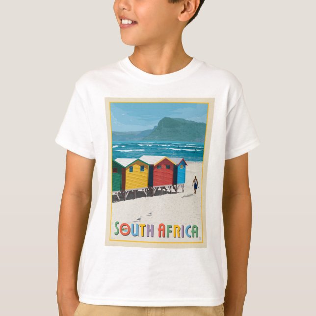 T-shirt Afrique du Sud | Plage de Muizenberg (Devant)